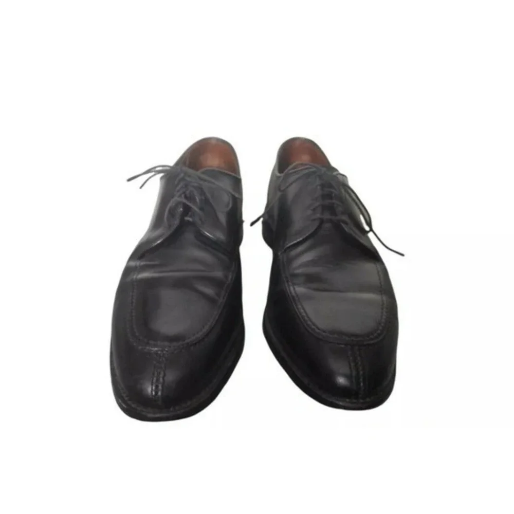 Allen Edmonds 'LaSalle' Size 9.5 D Split Toe Derby Black‎ Leather Dress Shoes